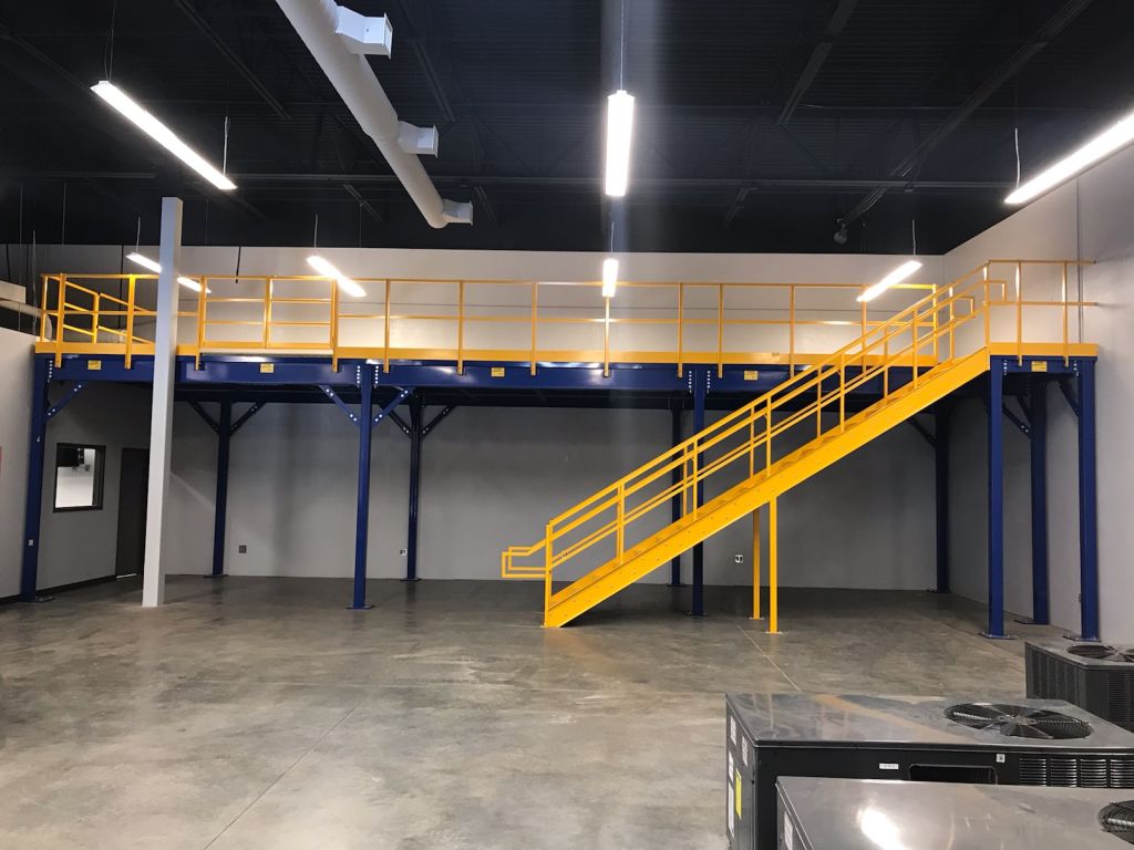Panel Built warehouse mezzanine system