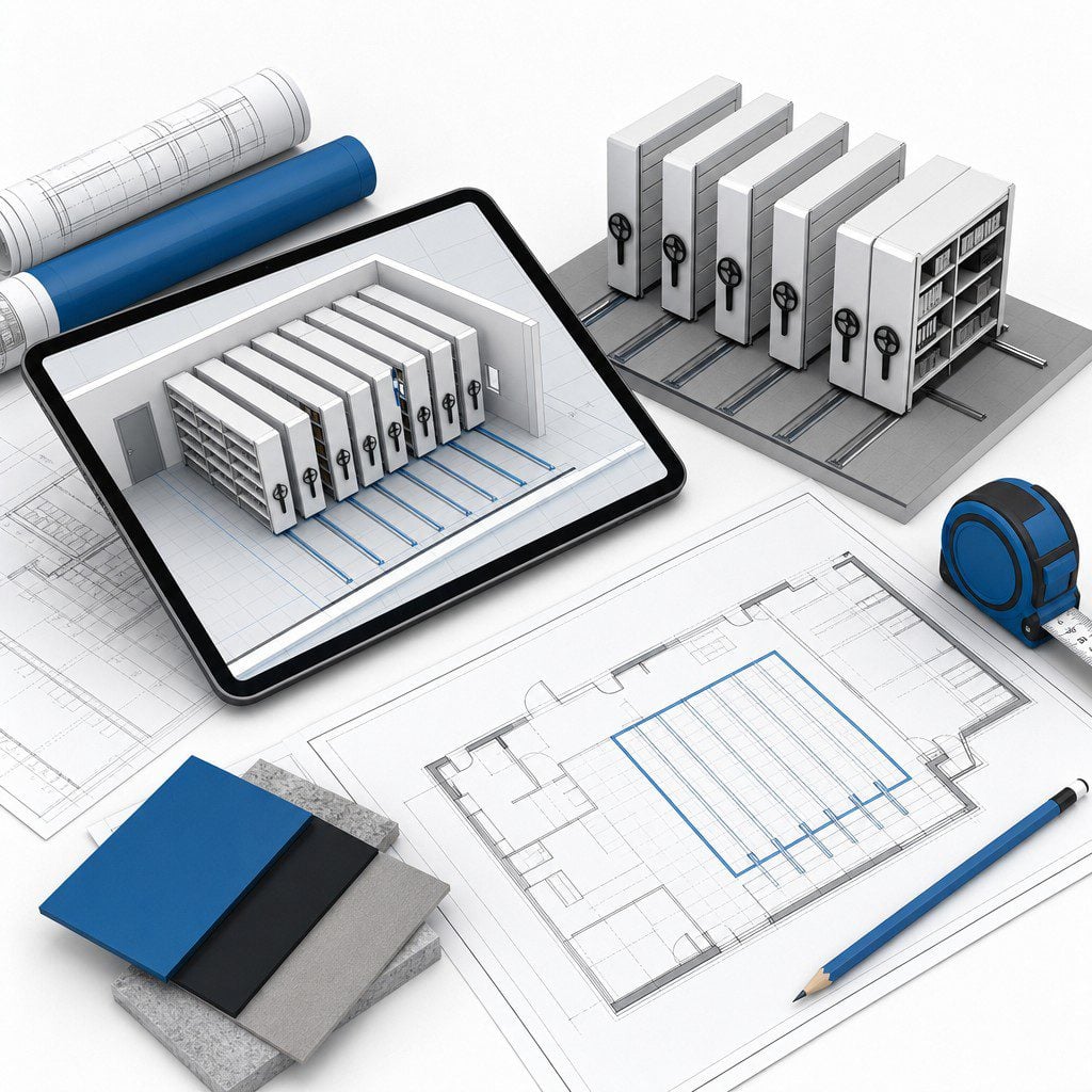 Mobile shelving project planning and design service