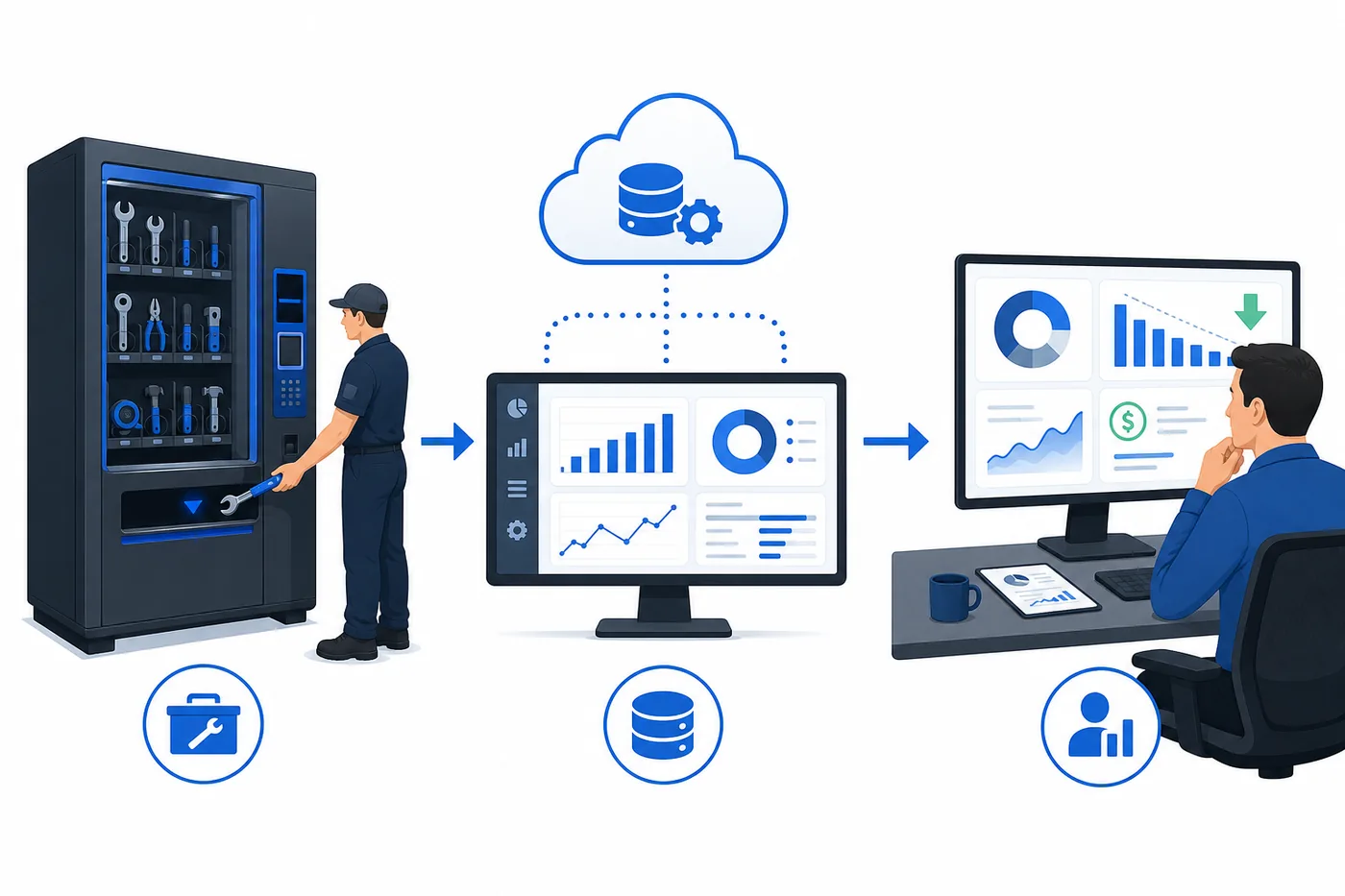 Secure government and defense asset management vending system