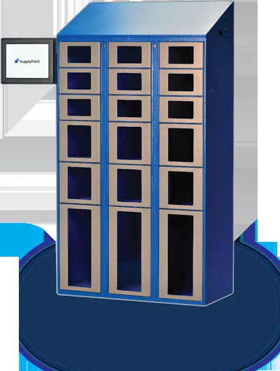 SupplyPoint electronic locker vending unit with individually controlled compartments