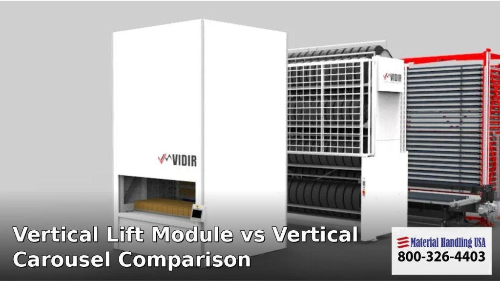 Vidir Vertical Lift Module vs Vertical Carousel Comparison - automated storage solutions