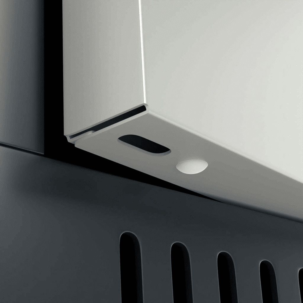 Ventilated slots formed into the top frame member of a Dasco steel corridor locker