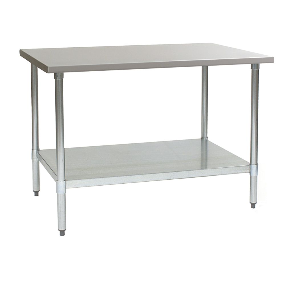Economy stainless worktable option for Meridian and Nampa fast-casual back-of-house