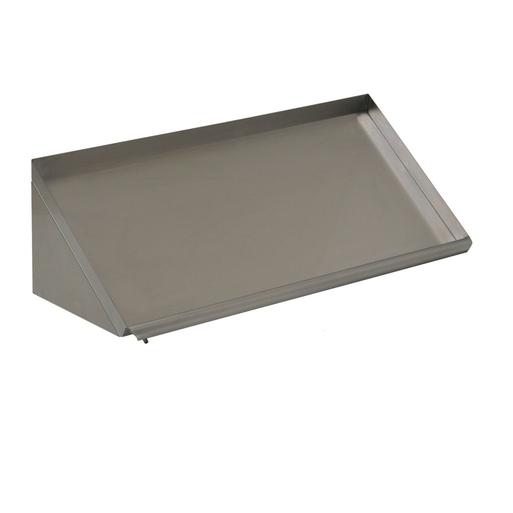 Stainless steel solid rack shelf for heavy-duty storage runs