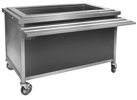 Director's Choice cold food unit with iced cold pan for a cafeteria serving line