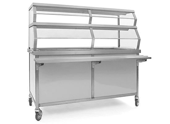 Director's Choice cold food serving unit with mechanically refrigerated cold pan
