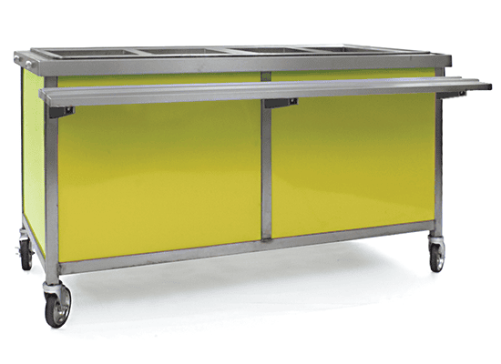 Combination hot and cold serving unit for Arizona State University campus dining in Tempe