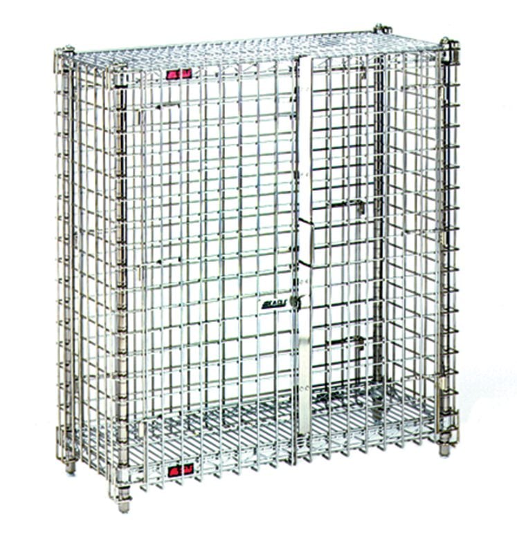 Mini security unit with double doors for controlled substances and reference standards