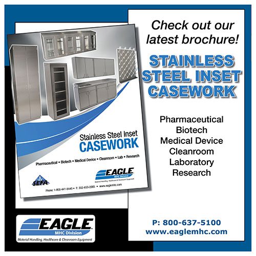 Stainless steel inset laboratory casework and workstations for pharmaceutical, pathology and test lab environments