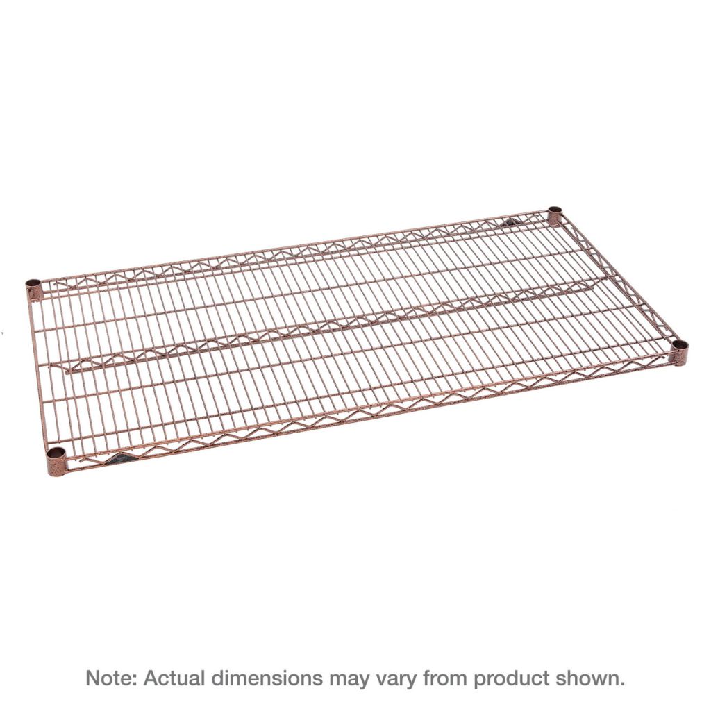 Metro Super Erecta wire shelf in a specialty hammertone finish