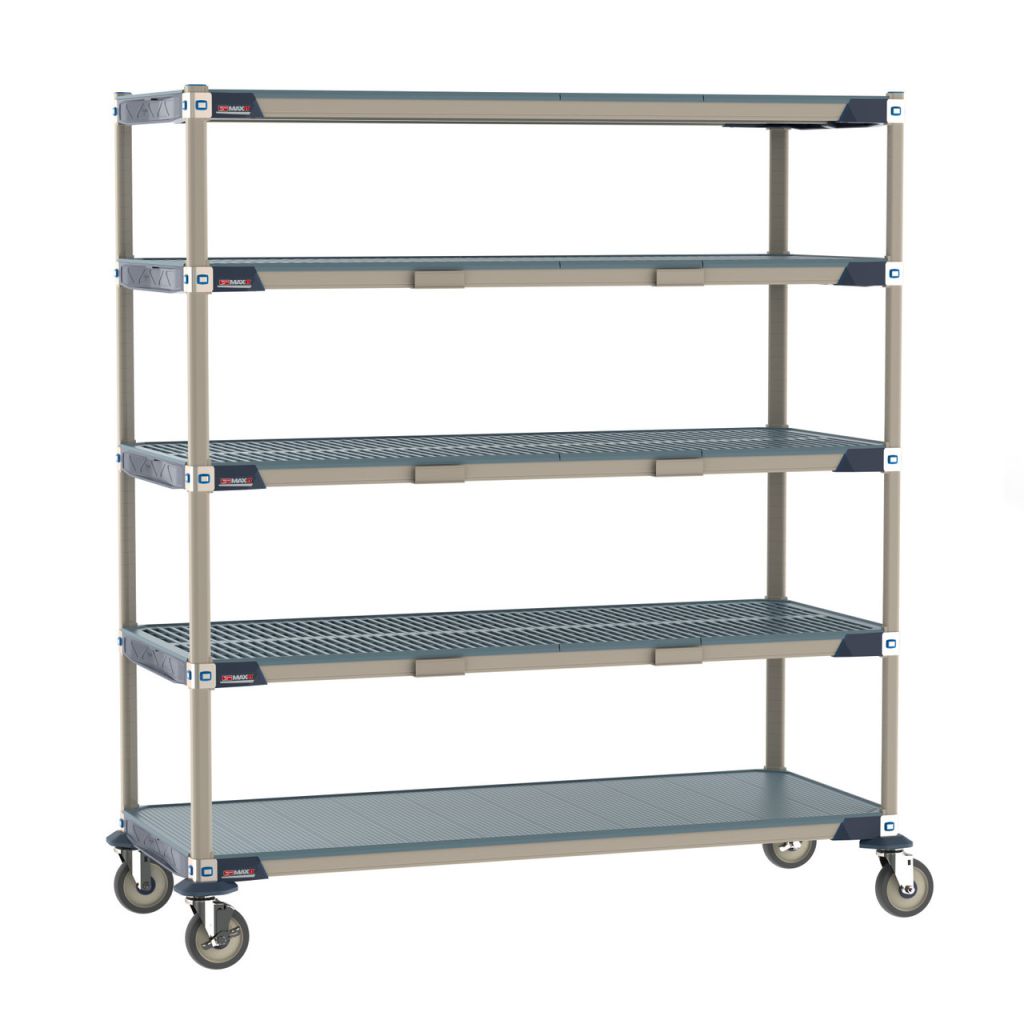 MetroMax i par level supply cart for stocked clinical and lab inventory