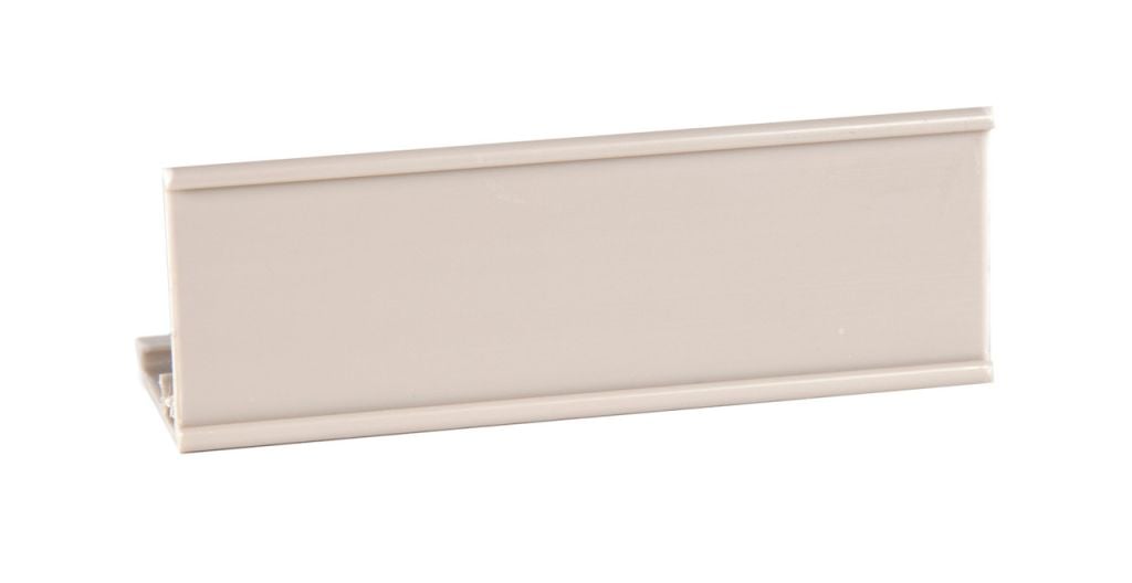 Snap-on label holders for MetroMax i polymer shelving inventory control