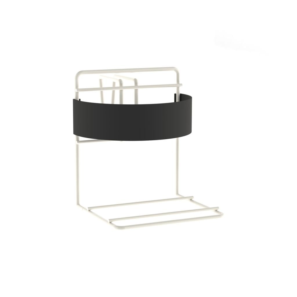 Sharps container bracket accessory mounted to a medical cart side rail