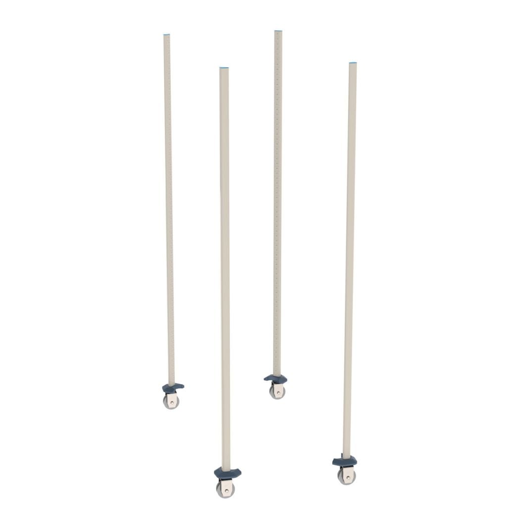 qwikTRAK floor track high-density shelving kit for MetroMax polymer shelving