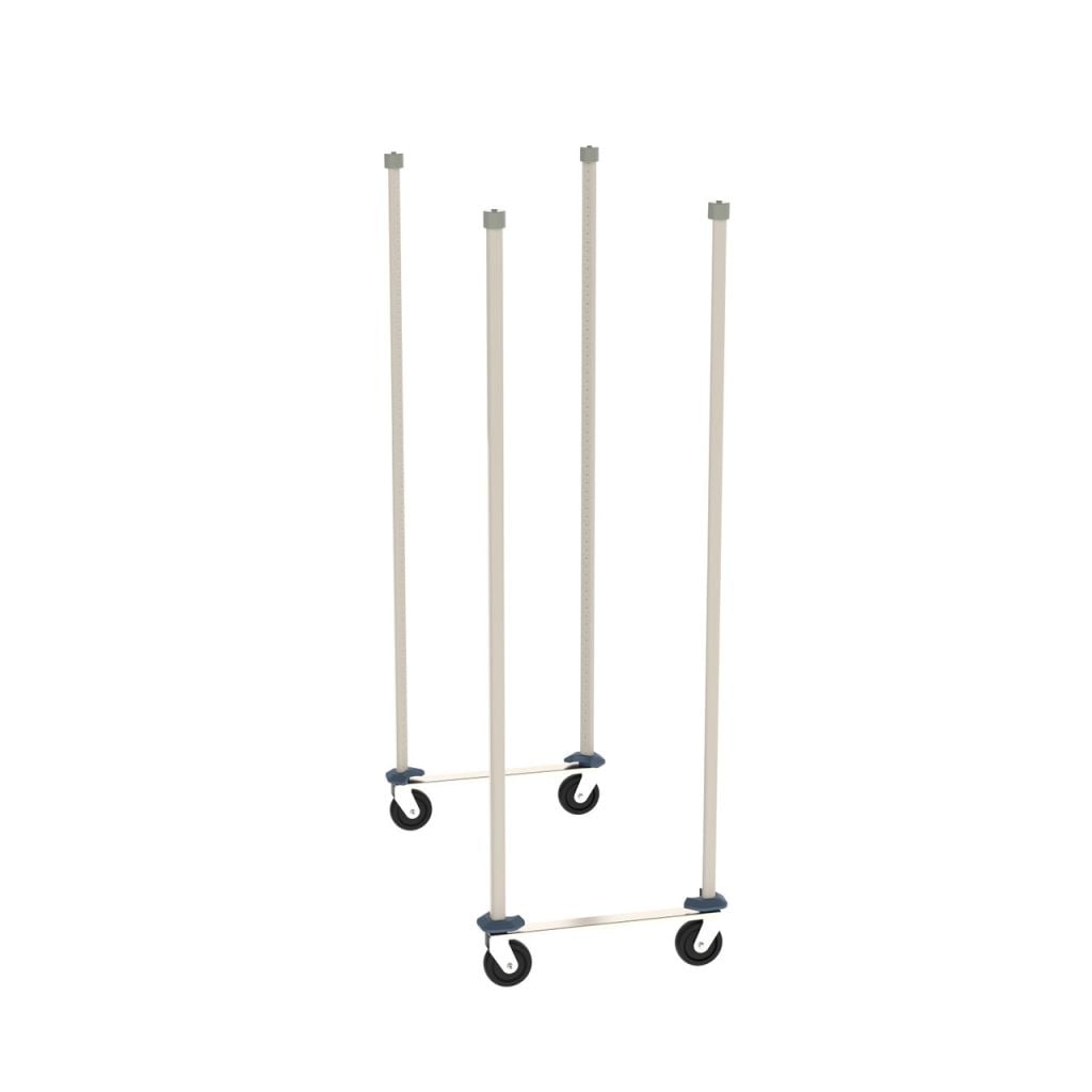 Top-Track overhead track mobile unit kit for MetroMax polymer shelving