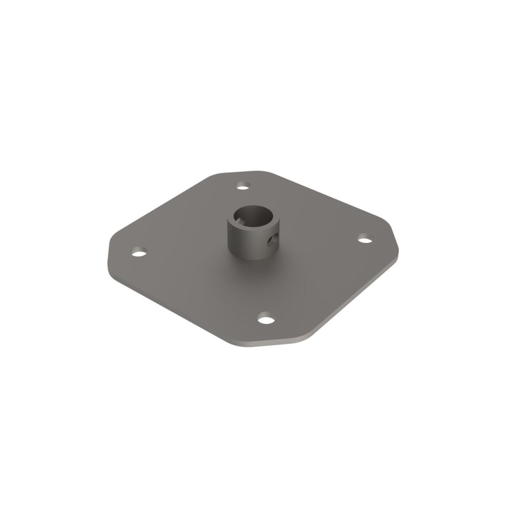 Metro seismic shelving square base plate kit for anchoring Super Erecta posts to the floor