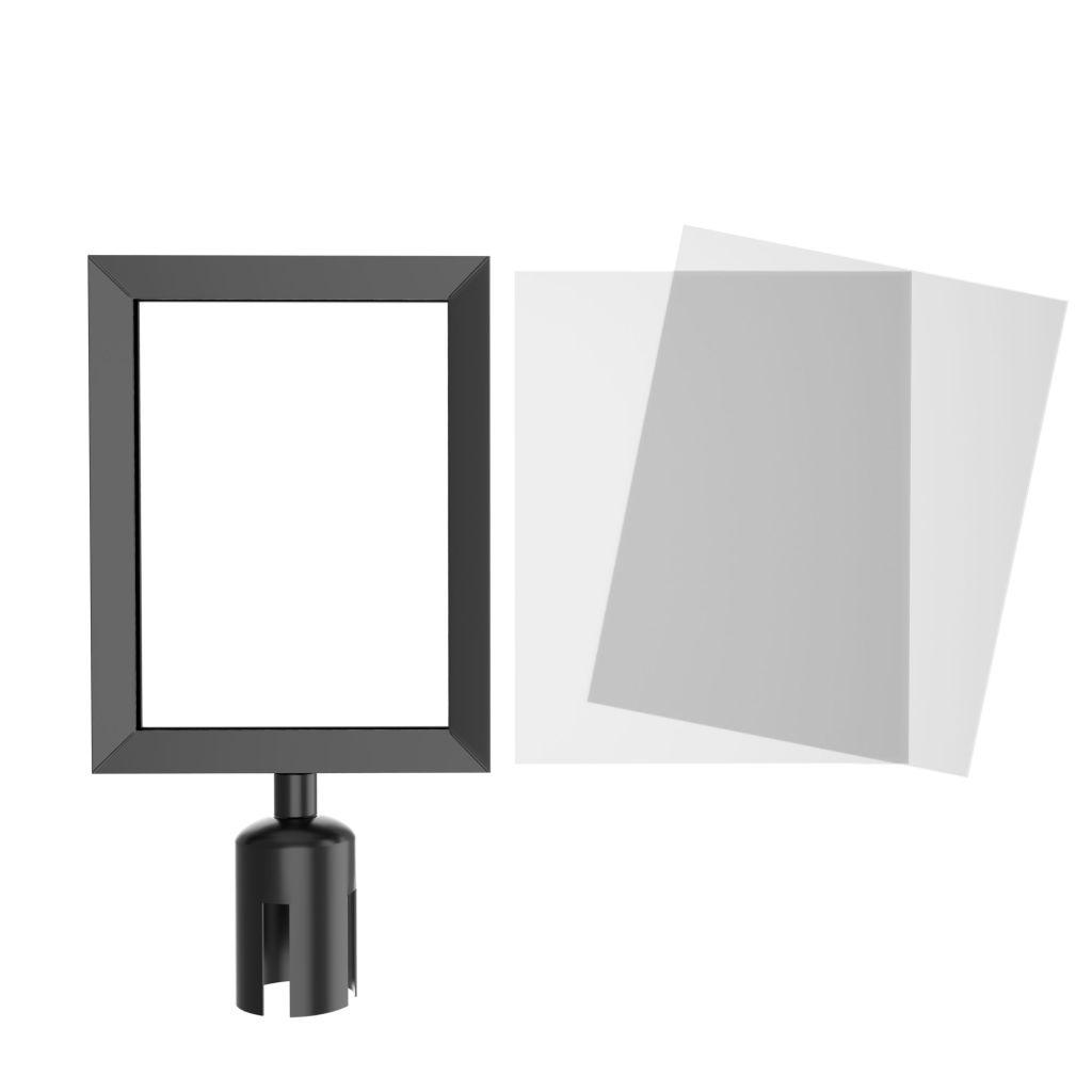 Visiontron PRIME Heavy Duty sign frame kit with universal post adapter cone and acrylic insert