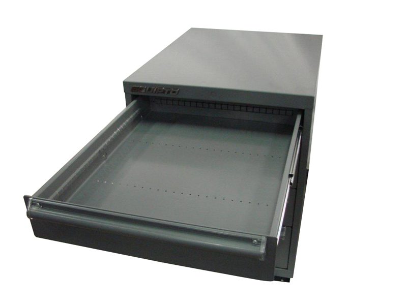 Equipto parts drawers for a work cell