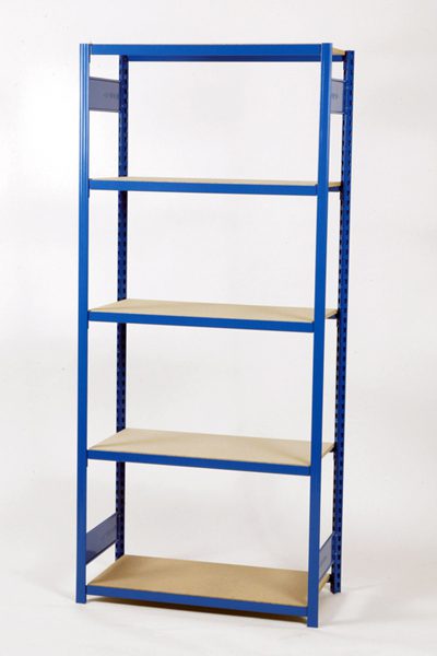 Equipto shelving in an industrial room