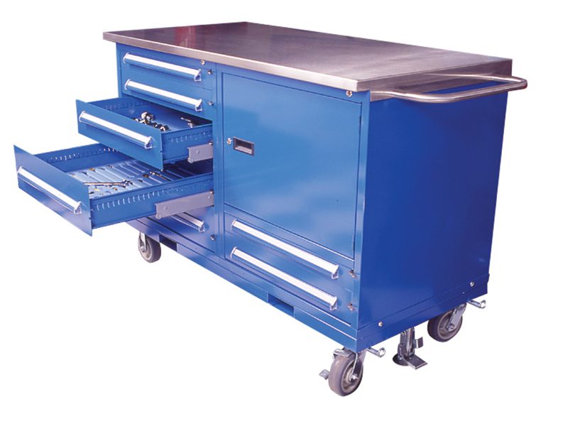 Equipto modular drawer cabinet for small parts storage