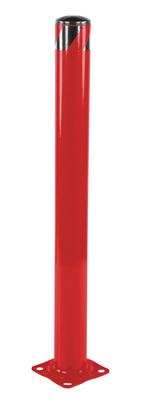 Vestil Steel Pipe Safety Bollard 48 In. x 5-1/2 In. Red