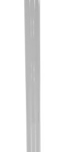 Vestil Steel Pipe Safety Bollard 72 In. x 5-1/2 In. Silver
