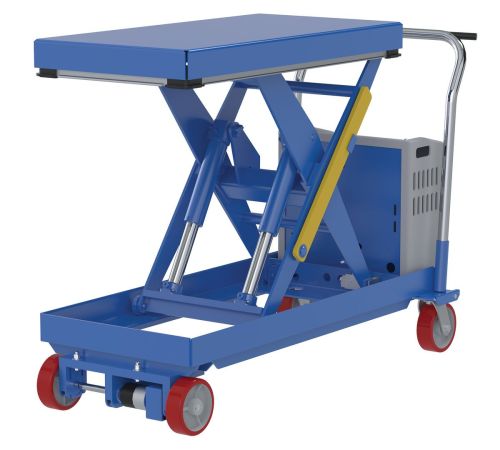 CART-1000-2040-CTD_A.jpg Vestil Traction Drive Electric Hydraulic Elevating Cart, 1,000 lb, 20-3/8 x 40-3/8 in