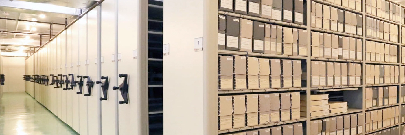Museum collections storage mobile shelving in Blanding, Utah