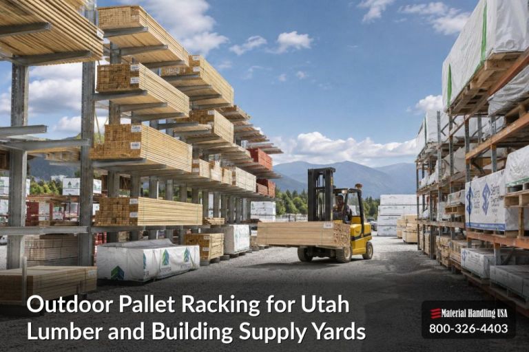 Outdoor Pallet Racking for Utah Lumber and Building Supply Yards