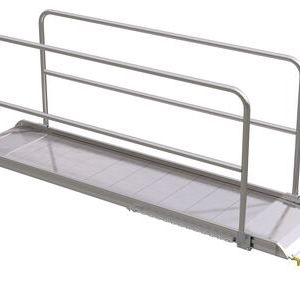 Vestil Alum Walk Ramp Handrail Hook 109.62 X 28 In