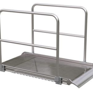 Vestil Alum Walk Ramp Handrail Overlap 72 X 38 In