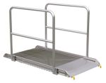 Vestil Alum Walk Ramp Handrail Hook 73.87 X 38 In