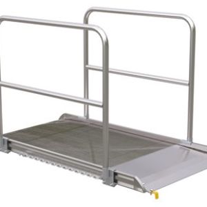 Vestil Alum Walk Ramp Handrail Hook 73.87 X 38 In