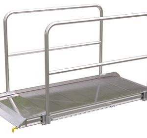 Vestil Alum Walk Ramp Handrail Hook 85.31 X 38 In
