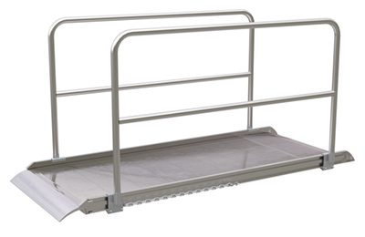 Vestil Alum Walk Ramp Handrail Overlap 96 X 38 In Vestil Alum Walk Ramp Handrail Overlap 96 X 38 In