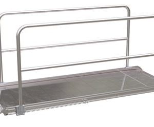 Vestil Alum Walk Ramp Handrail Overlap 108 X 38 In