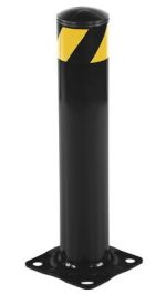 Vestil Steel Pipe Safety Bollard 24″X4.5″ Black