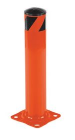 Vestil Steel Pipe Safety Bollard 24″X4.5″ Orng