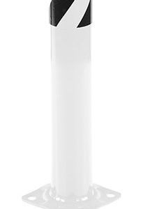 Vestil Steel Pipe Safety Bollard 24″X4.5″ Whte