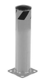 Vestil Steel Pipe Safety Bollard 24″X5.5″ Silvr