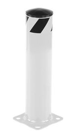 Vestil Steel Pipe Safety Bollard 24″X5.5″ White