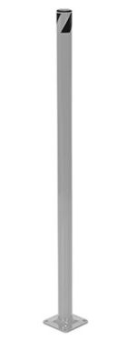 Vestil Steel Pipe Safety Bollard 36″X1.75″ Slvr