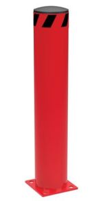 Vestil Steel Pipe Safety Bollard 36″X6.5″ Red