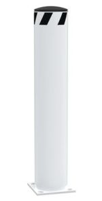 Vestil Steel Pipe Safety Bollard 36″X6.5″ White