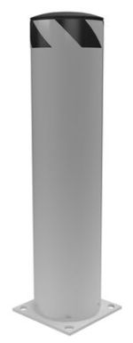 Vestil Steel Pipe Safety Bollard 36″X8.5″ Gray