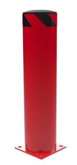 Vestil Steel Pipe Safety Bollard 36″X8.5″ Red