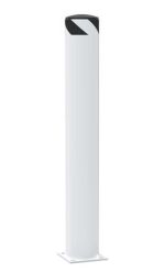 Vestil Steel Pipe Safety Bollard 48″X6.5″ White