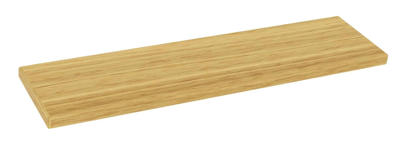 Tennsco hard maple laminate locker bench top, 9-1/2 inch deep