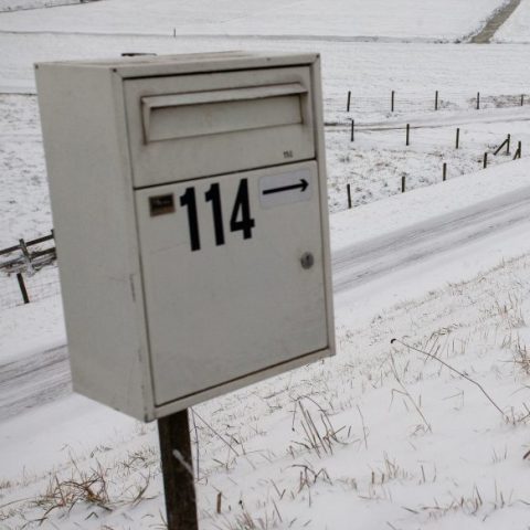 Post Mounted Mailbox